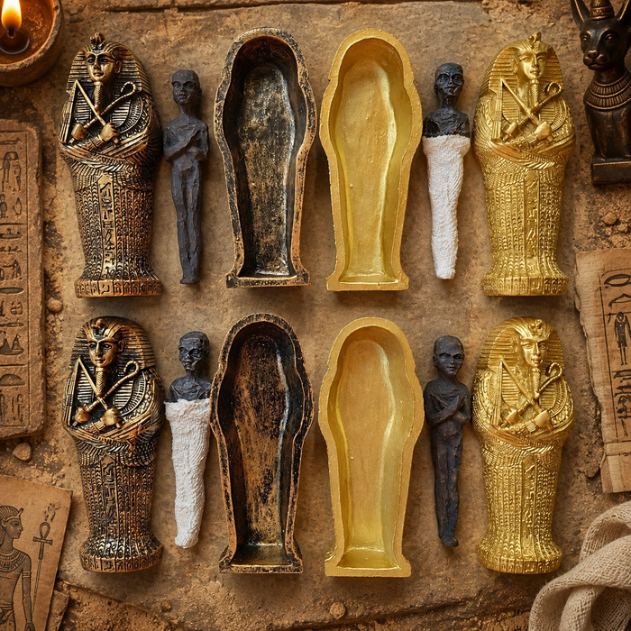 Egyptian Mummy Sarcophagus – Decorative Piece