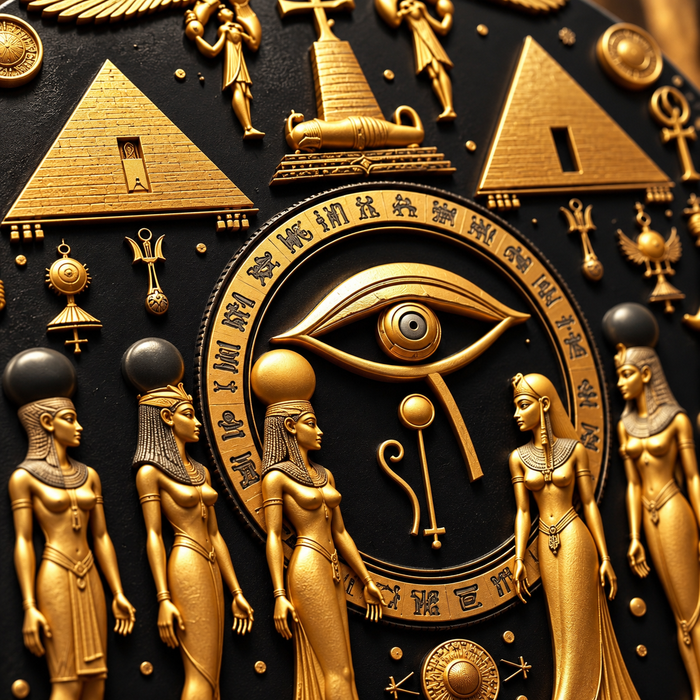 Ancient Egyptian Medallion – Decorative Symbol