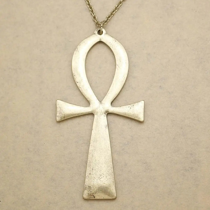 Ankh – Egyptian Necklace & Vintage Earrings Set