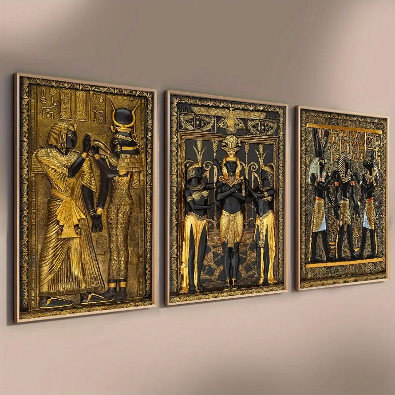 Egyptian Art – Set of 3 Decorative Prints