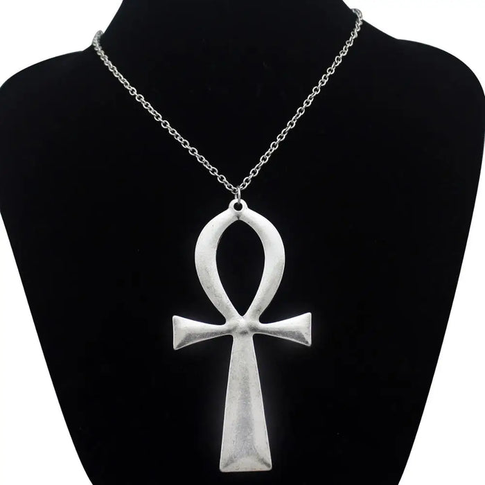 Ankh – Egyptian Necklace & Vintage Earrings Set