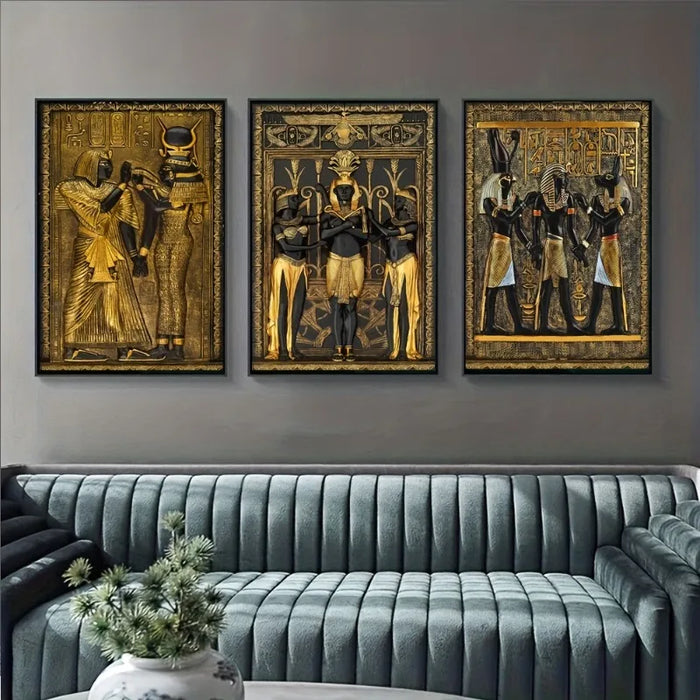 Egyptian Art – Set of 3 Decorative Prints