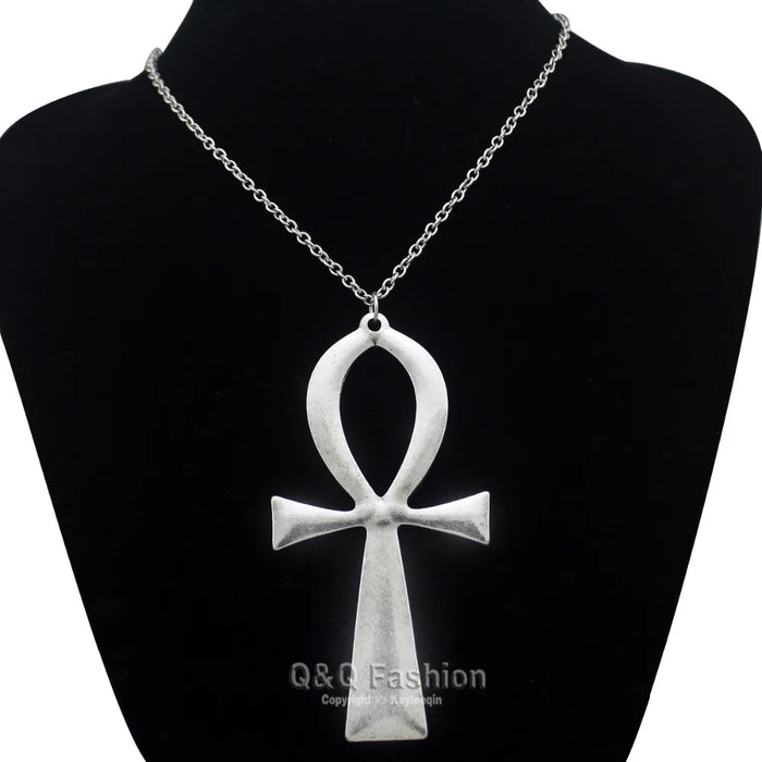 Ankh – Egyptian Necklace & Vintage Earrings Set